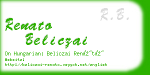 renato beliczai business card